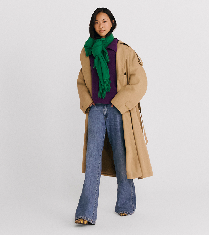 Jean wide leg taille basse
