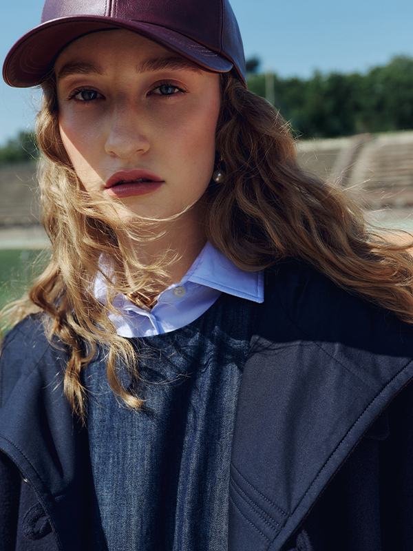 Casquette de baseball en tissu enduit